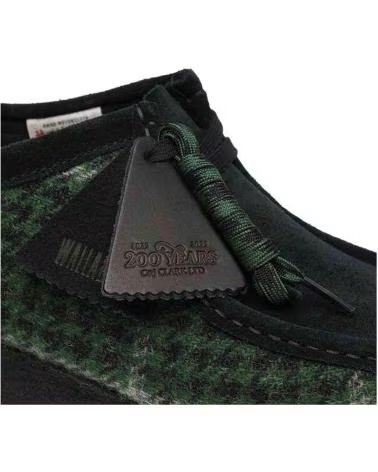 CLARKS SAPATILHAS WALLABEE GREEN TWEED COMB