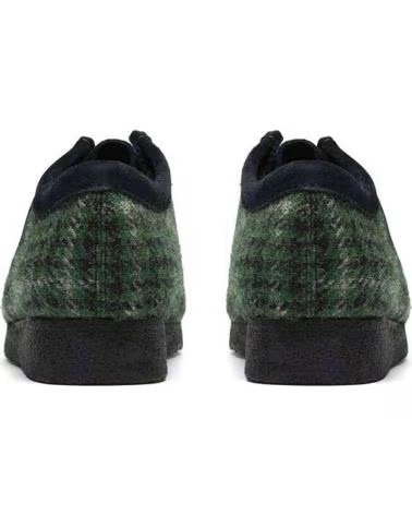 CLARKS SAPATILHAS WALLABEE GREEN TWEED COMB