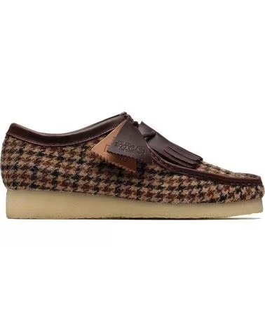 CLARKS ZAPATILLAS WALLABEE BROWN TWEED COMBINADAS