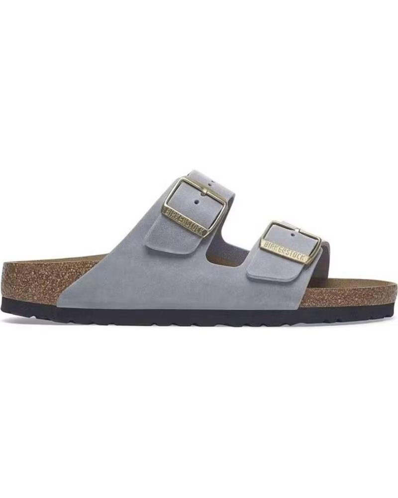 BIRKENSTOCK SANDALI ARIZONA WAXY LEATHER GRIGIO
