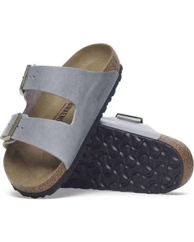 BIRKENSTOCK SANDALI ARIZONA WAXY LEATHER GRIGIO