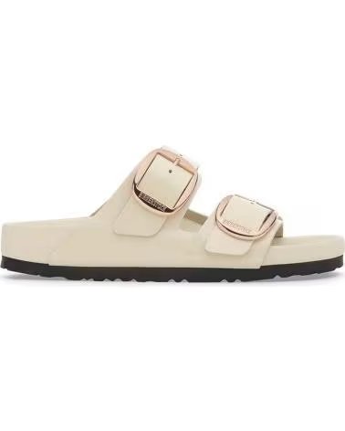 BIRKENSTOCK SANDALES ARIZONA BIG BUCKLE EN CUIR NATUREL VERNI BEIGE