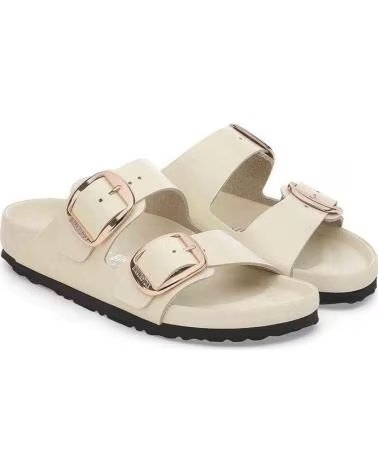 BIRKENSTOCK SANDALES ARIZONA BIG BUCKLE EN CUIR NATUREL VERNI BEIGE