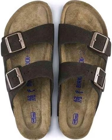 BIRKENSTOCK SANDÁLIAS ARIZONA BS SOFT FOOTBED CASTANHO