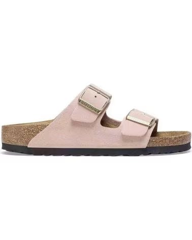 BIRKENSTOCK ARIZONA SUEDE LEATHER DAMEN SANDALEN AUS HELLROSAFARBENEM VELOURSLEDER