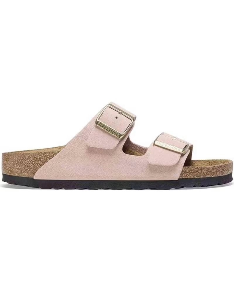 BIRKENSTOCK ARIZONA SUEDE LEATHER DAMEN SANDALEN AUS HELLROSAFARBENEM VELOURSLEDER