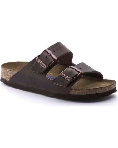 BIRKENSTOCK ARIZONA BS SOFT FOOTBED SANDALES MARRON UNISEXE