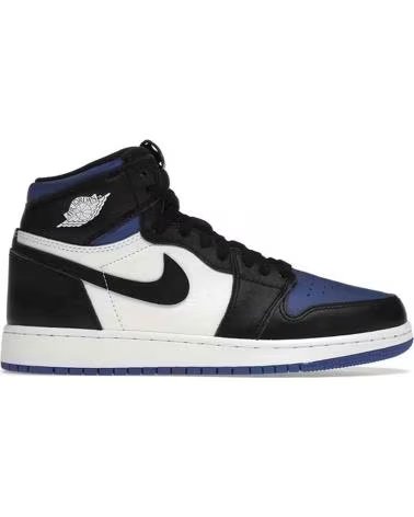 JORDAN BASKETNES AIR 1 RETRO HIGH OG GS EN NOIR POUR ENFANTS UNISEX