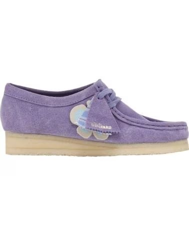 CLARKS SCARPE WALLABEE PURPLE INTEREST