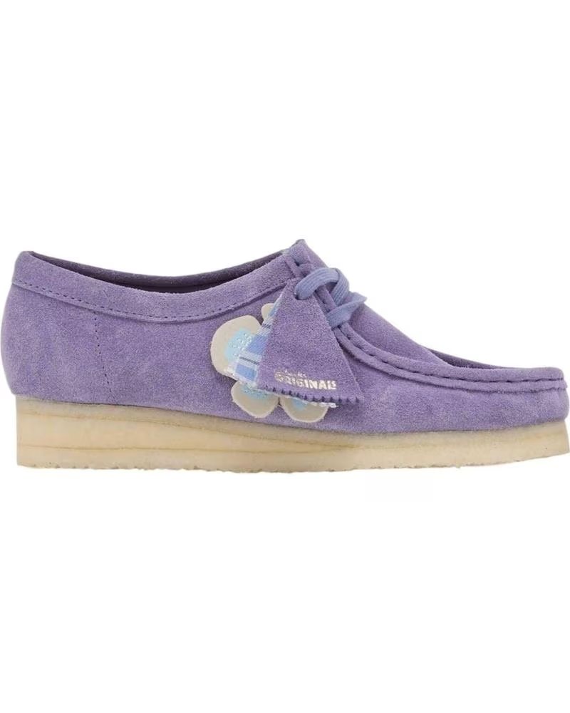 CLARKS SCARPE WALLABEE PURPLE INTEREST
