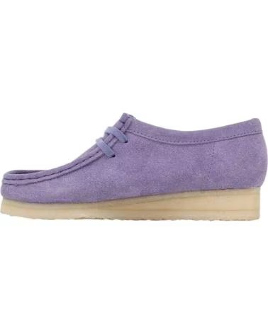 CLARKS SCARPE WALLABEE PURPLE INTEREST