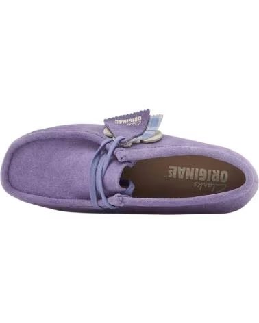 CLARKS SCARPE WALLABEE PURPLE INTEREST