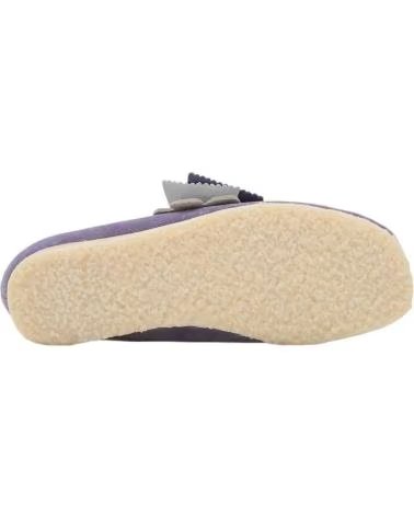 CLARKS SCARPE WALLABEE PURPLE INTEREST