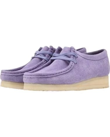 CLARKS SCARPE WALLABEE PURPLE INTEREST