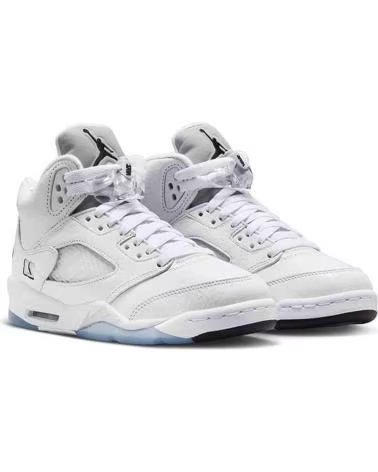 JORDAN BASKETS AIR 5 RETRO OG GS WHITE METALLIC
