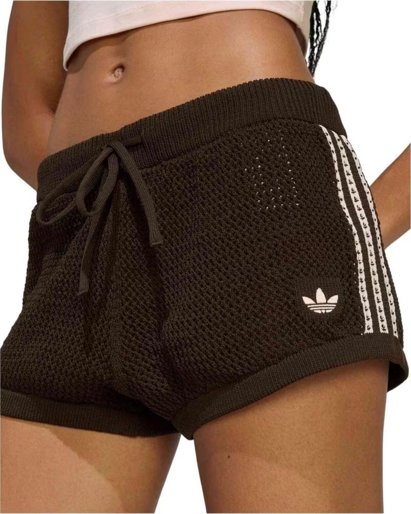 ADIDAS CROCHET SHORTS AURORA COFFEE KURZE HOSE
