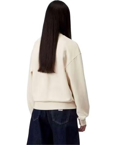 CARHARTT WIP FELPA W CASEY BEIGE NATURAL - SILVER