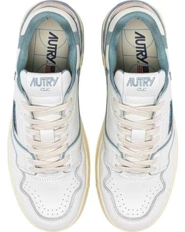 AUTRY SNEAKER CLC LOW WHT-SILVERBLUE MULT-MAT