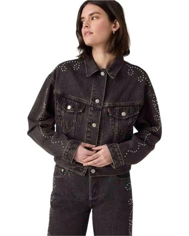 LEVIS CAZADORA LEVI´S SHRUNKEN 90S NO PLEAT PARA MUJER BLACK