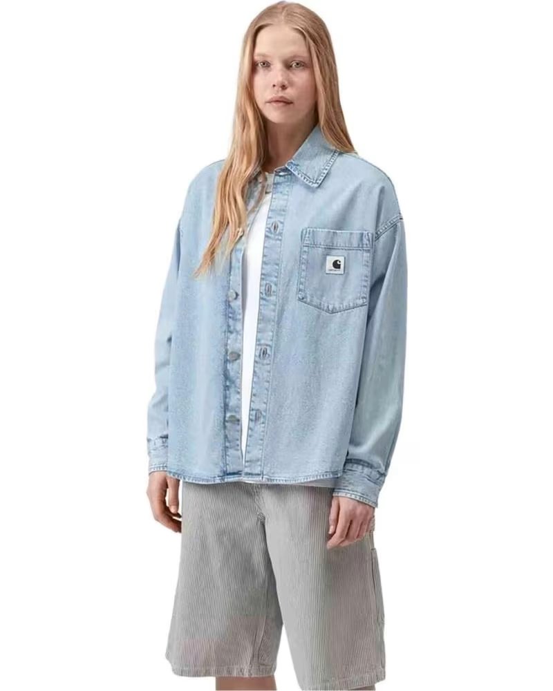 CARHARTT WIP CAMICIA ALTA JAC DA DONNA AZUL