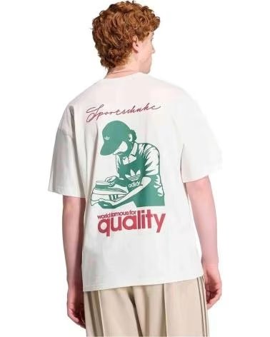 ADIDAS KURZARMSHIRT QUALITY TEE WEISS HERREN BLANUB
