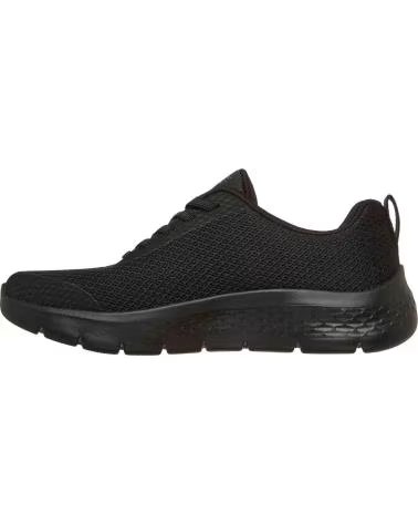 SKECHERS GO WALK FLEX CORA SCARPE SPORTIVE DA DONNA BLACK TRIM