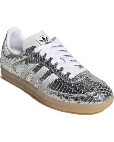 ADIDAS SAMBA OG W SILVER METALLIC SNEAKERS