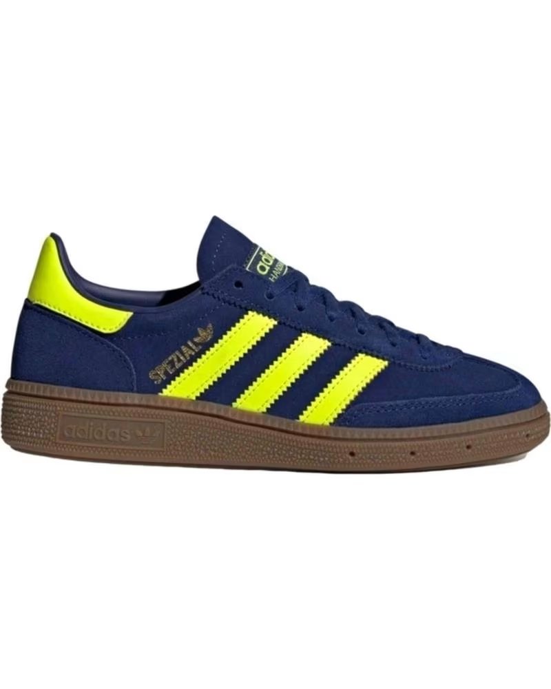 ADIDAS TÊNIS JP7998 AZUL COM DETALHES AMARELOS PARA CRIANÇAS