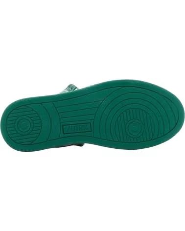 AUTRY BASKETS AUMWWB03 EN CUIR VERT ET BLANC