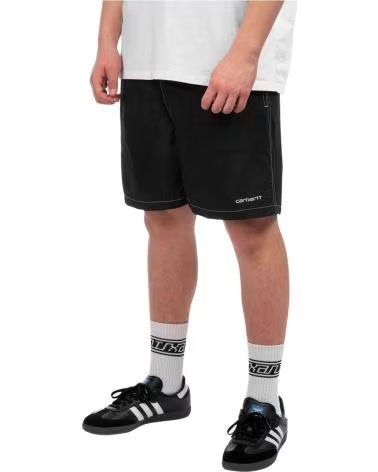Inizio-CARHARTT-WIP-BANADOR-CANBY-SWIM-TRUNKS-BLACK---WHITE-