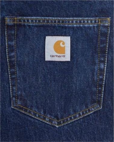 CARHARTT WIP PANTALON CORTO I036587-0106 EN AZUL PARA HOMBRE