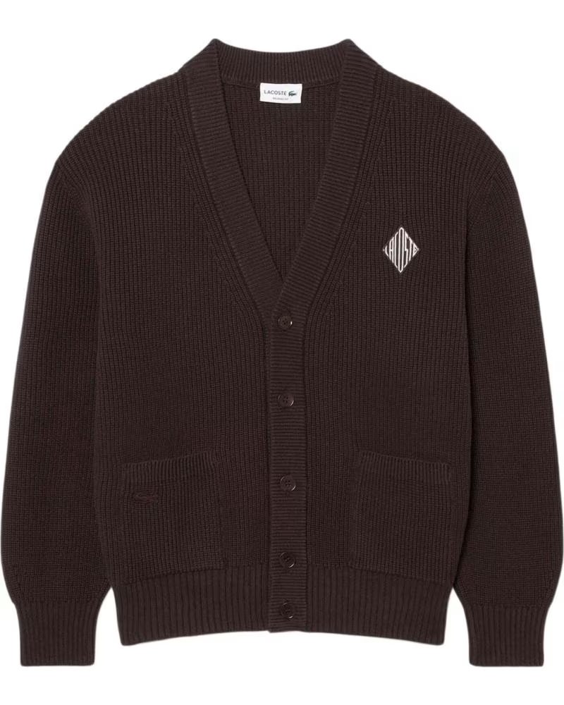LACOSTE CARDIGAN AH0611-00-3LA MARRONE DA UOMO