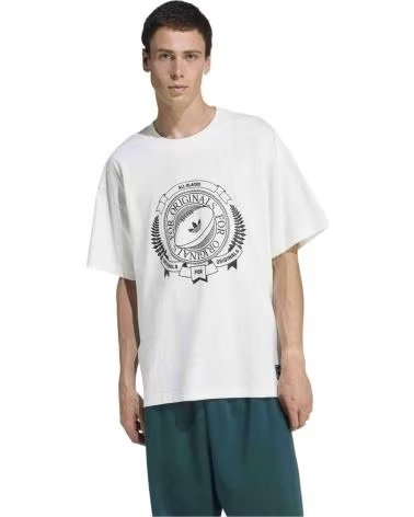 ADIDAS MAGLIETTA KG4649 A MANICHE CORTE BIANCA
