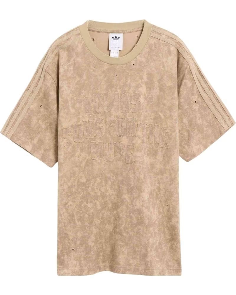 ADIDAS T-SHIRT A MANICHE CORTE KC2753 BEIGE UNISEX