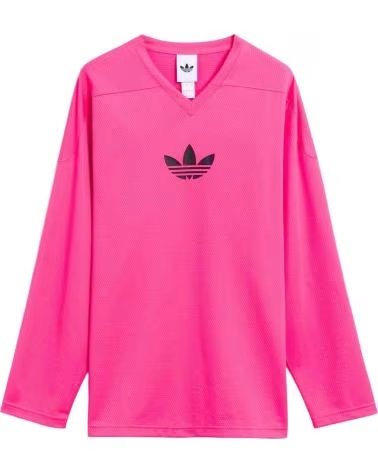 ADIDAS LONG SLEEVE T-SHIRT JY1309 IN PINK FOR MEN