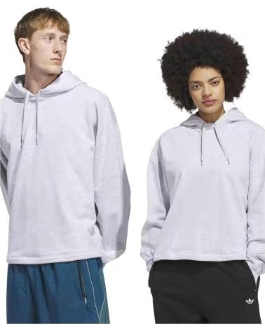 ADIDAS FELPA CON CAPPUCCIO JX6132 GRIGIA UNISEX