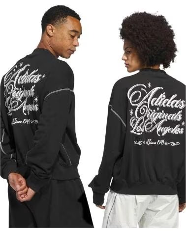 ADIDAS SWEAT-SHIRT JX6129 NOIR UNISEXE