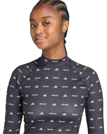 ADIDAS LANGARMSHIRT JM6507 MIT MONOGRAMM-PRINT BLACK