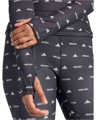 ADIDAS LANGARMSHIRT JM6507 MIT MONOGRAMM-PRINT BLACK