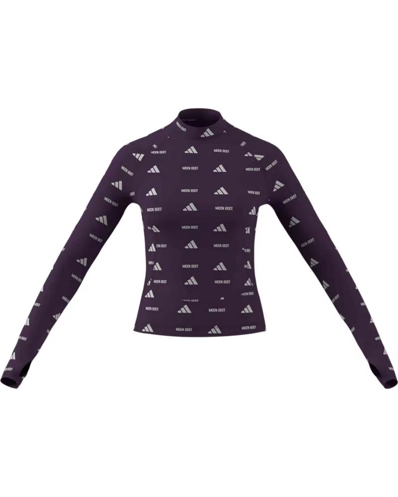 ADIDAS CAMISETA DE MANGA LARGA JM1104 MORADA PARA MUJER