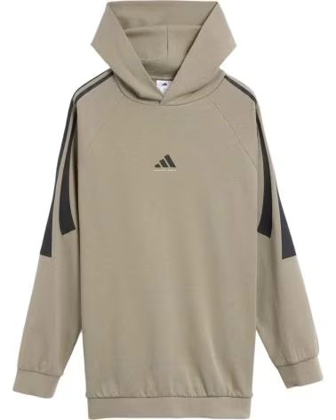 ADIDAS JC7840 KAPUZENPULLOVER IN BEIGE