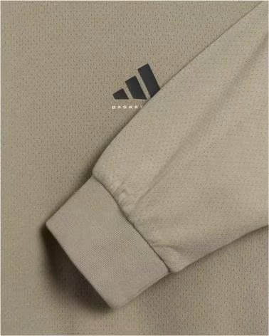 ADIDAS JC7840 KAPUZENPULLOVER IN BEIGE