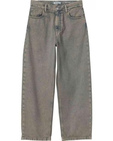 CARHARTT WIP CALÇAS COMPRIDAS I035822-3FUGD CINZENTAS PARA MULHER