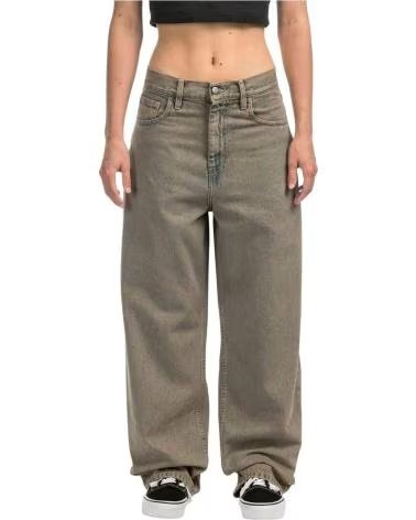CARHARTT WIP CALÇAS COMPRIDAS I035822-3FUGD CINZENTAS PARA MULHER