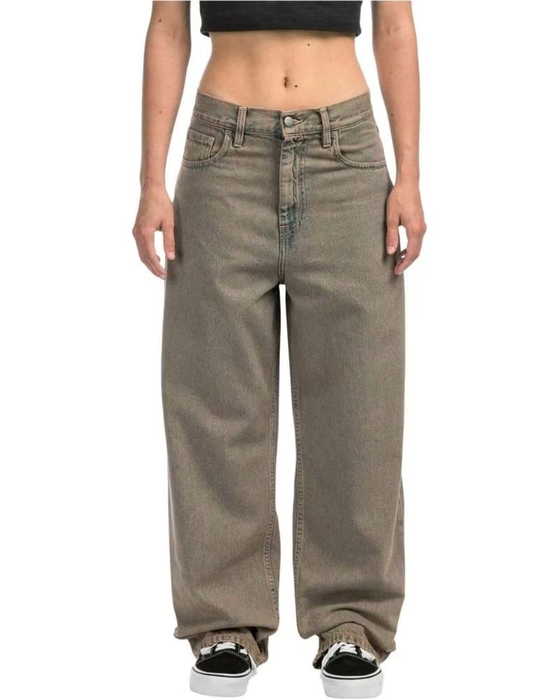CARHARTT WIP CALÇAS COMPRIDAS I035822-3FUGD CINZENTAS PARA MULHER
