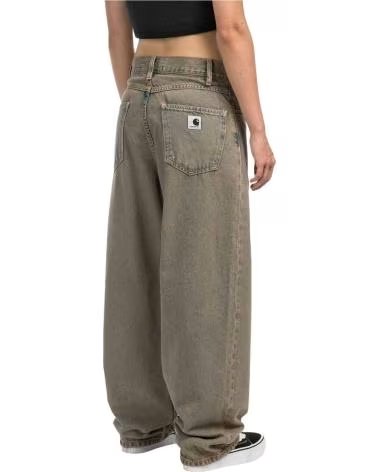 CARHARTT WIP CALÇAS COMPRIDAS I035822-3FUGD CINZENTAS PARA MULHER