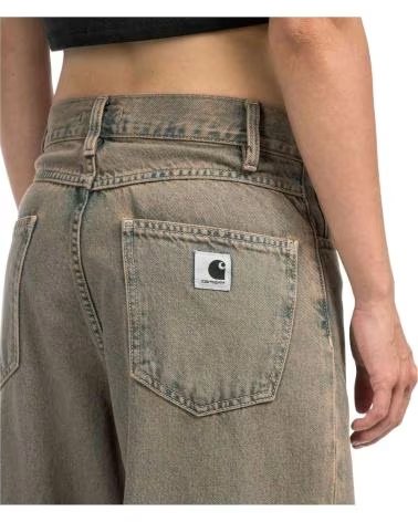 CARHARTT WIP CALÇAS COMPRIDAS I035822-3FUGD CINZENTAS PARA MULHER