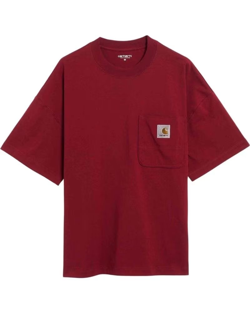 CARHARTT WIP SHORT SLEEVE T-SHIRT WITH POCKET I035523-H8XX