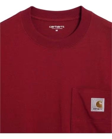 CARHARTT WIP SHORT SLEEVE T-SHIRT WITH POCKET I035523-H8XX