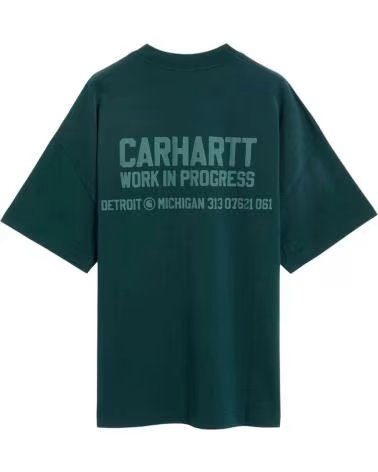 CARHARTT WIP T-SHIRT I035449-05A4J VERDE